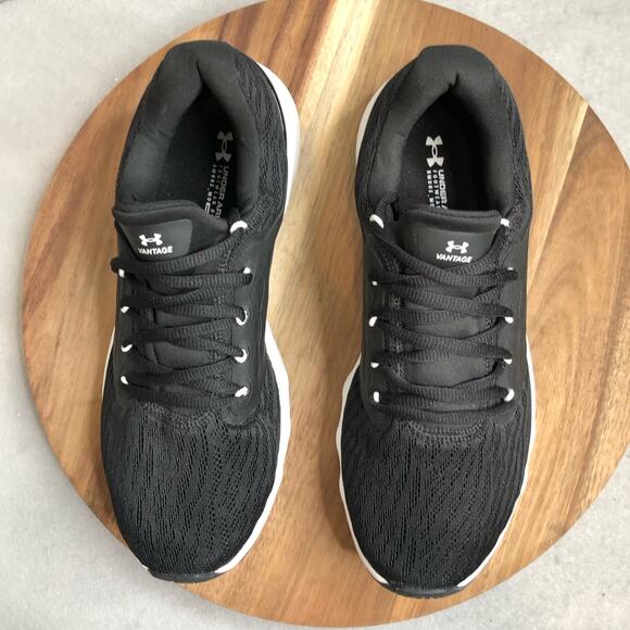 Under Armour Charged Vantage 2 Running Shoe Womens Size 10 Black 3023565-001 EUC - Picture 6 of 9